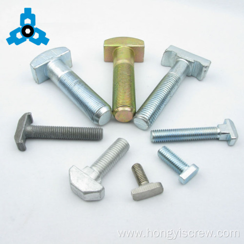 Hammer Head Brass T Type Zinc Plated Bolt